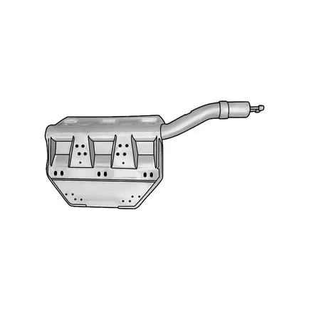 8755504SX STELLOX Кронштейн крыла заднего, Отсутствует