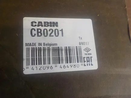 CB0201 MONROE Амортизатор кабины передний