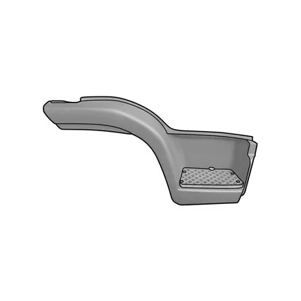 504039018 IVECO Корпус подножки верхний правый, Отсутствует