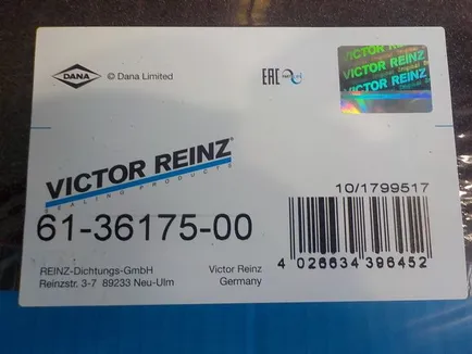 613617500 VICTOR REINZ Прокладка головки блока