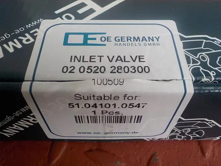 20520280300 OE GERMANY Клапан впускной
