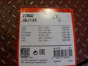 JBJ135 TRW Опора шаровая