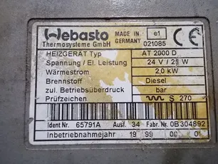 9062641434 MERCEDES Автономный отопитель