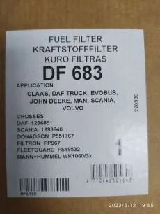 DF683 MFILTER Фильтр сепаратора