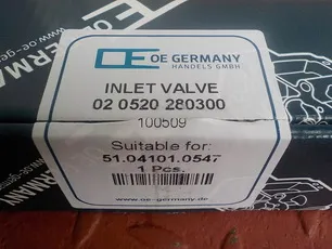 20520280300 OE GERMANY Клапан впускной